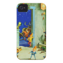 Santa's Elves at His North Pole Workshop iPhone 4 Case