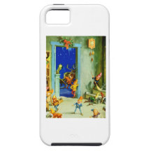 Santa's Elves in North Pole Workshop iPhone 5 Cases