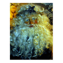 Santa's Face Postcard