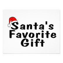 Santas Favourite Gift Personalized Invite