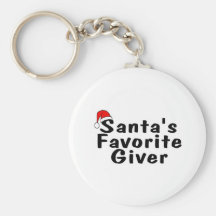 Santas Favourite Giver Keychain