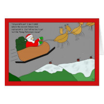 Santa's GPS Unit Christmas Card