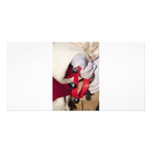 Santas Hands Photo Card Template