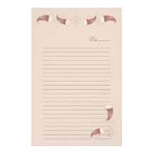 Santa's Hat Custom Stationery