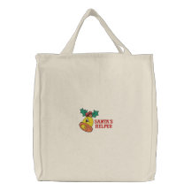 Santa's Helper Embroidered Bag