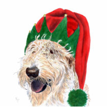 Santas Helper Labradoodle Sculpture Photo Cut Outs