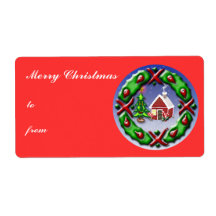 Santas Home Custom Shipping Label