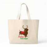 santas little helper tote bag