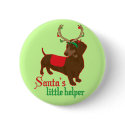 Santa's Little Helper Button