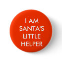 Santa's Little Helper buttons