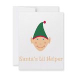 Santa's little helper. Elf Christmas gifts & tees. Personalized Invitation
