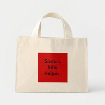 Santa's little helper. tote bag