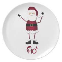 Santa's Math Party Plates