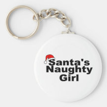 Santas Naughty Girl Key Chain