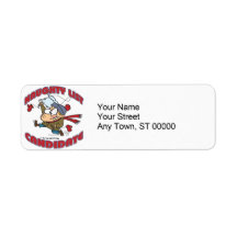 santas naughty list candidate cartoon return address labels