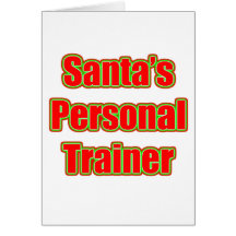 Santa's Personal Trainer Cards