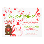 Santa's Reindeer Christmas Party Invitation