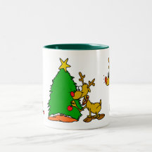 Santa's Reindeer Mugs