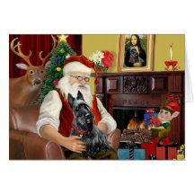 Santa's Scottish Terrier Cards