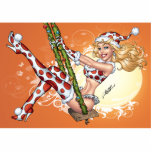 Santa's Sexy Blonde Polka Dot Pinup Helper photo sculptures