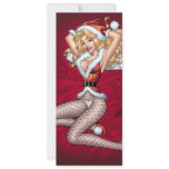 Santa's Sexy Blonde Wife in Satin Sheets by Al Rio invitations