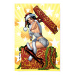 Santa's Sexy Christmas Present Pinup by Al Rio posters