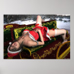 "Santa's Sexy Little Helper" Erotic Christmas Girl Poster