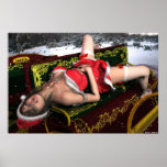 "Santa's Sexy Little Helper" Pinup Girl Fantasy Posters