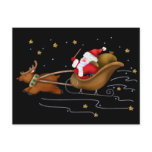 Santa's Sleigh - Postcard