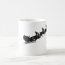 Santa's Sleigh Shadow Mug