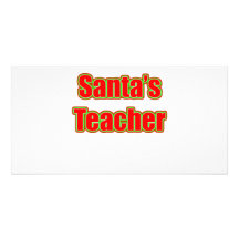 Santa's Teacher Photo Cards