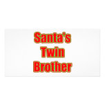 Santa's Twin Brother Custom Photo Card