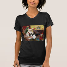 Santa's Two Japanese Chins Tees