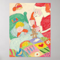 Santa's Visit Canvas