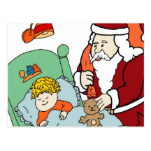 Santa's Visit II Post Card