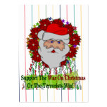 Santa's War On Xmas Business Card Template