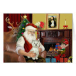 Santa's West Highland Terrier Greeting Card