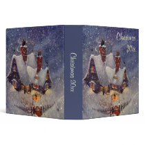 Santa's Workshop at the North Pole, Christmas Eve Vinyl Binders