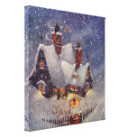 Santa's Workshop at the North Pole, Christmas Eve Gallery Wrap Canvas