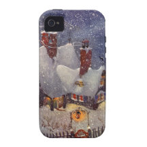 Santa's Workshop at the North Pole, Christmas Eve Case-Mate iPhone 4 Cover