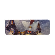 Santa's Workshop at the North Pole, Christmas Eve Return Address Label