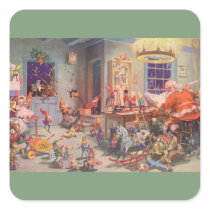 Santa's Workshop at the North Pole, Christmas Eve Stickers