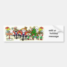 Santa's Workshop Bumper Sticker