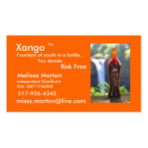 Santé de Xango Cartes De Visite Professionnelles
