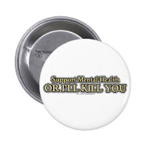 Santé mentale de soutien badge avec épingle
