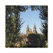 Santiago Cathedral from Park Magnet magnets