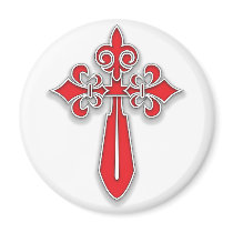 Santiago Cross Fridge Magnets
