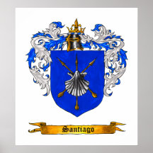 Santiago Shield of Arms Posters