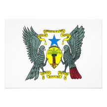 Santo Tomé & Príncipe Coat of Arms Personalized Announcement