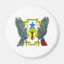 Santo Tomé & Príncipe Coat of Arms Refrigerator Magnets